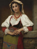 La fille napolitaine - Hugues Merle — visning af kunstværket