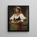 La fille napolitaine - Hugues Merle — indrammet kunstværk på væggen