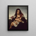 La lettre écarlate - Hugues Merle — indrammet kunstværk på væggen