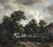 Hytte blandt træerne - Meindert Hobbema — visning af kunstværket