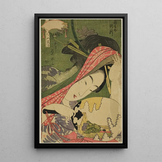 Ichirakutei Eisui - The Courtesan Takigawa of the Ogiya from the series Beauties of the Five Festivals Bijin gosekku.webp