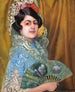 Dame à l'éventail - Ignacio Zuloaga — visning af kunstværket