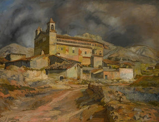 L'église de Maluenda - Ignacio Zuloaga — visning af kunstværket