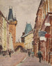 Entrée du pont Charles à Prag - Ignacy Pinkas — visning af kunstværket