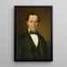Portrait af Joseph Hugel de Bonndorf - Ignaz Weisser — indrammet kunstværk på væggen
