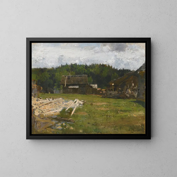 Clairière forestière près de Tchougouïv, Ukraine - Ilya Efimovich Repin — indrammet kunstværk på væggen