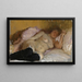 La femme de l'artiste Natalia Nordman sovende - Ilya Efimovich Repin — indrammet kunstværk på væggen
