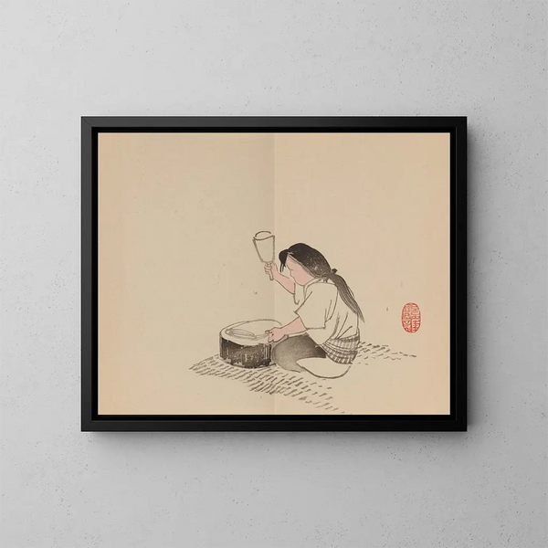 Keinen shugajō Pl. 78 - Imao Keinen — indrammet kunstværk på væggen