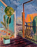 Vue depuis la fenêtre du studio - Isaac Grünewald — visning af kunstværket