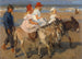 Balades à Dos d'Âne sur la Plage - Isaac Israëls — visning af kunstværket