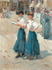 Midinettes på Place Vendôme Paris - Isaac Israëls — visning af kunstværket