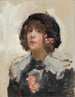 Portrait af en kvinde - Isaac Israëls — visning af kunstværket