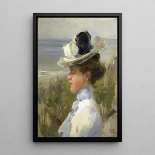 Isaac Israls - Young Woman Gazing at the Sea.webp