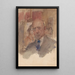 Selvportræt af Isaac Israëls - Isaac Israëls — indrammet kunstværk på væggen