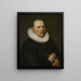 Portrait af en borgmester - Isaac Jacobsz van Hooren — indrammet kunstværk på væggen