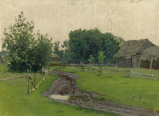 Route de village - Isaac Levitan — visning af kunstværket