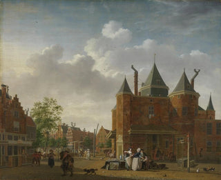 La waag Saint-Antoine à Amsterdam - Isaac Ouwater — visning af kunstværket