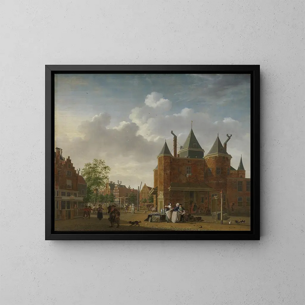 La waag Saint-Antoine à Amsterdam - Isaac Ouwater — indrammet kunstværk på væggen