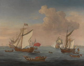 Isaac Sailmaker - Ships in the Thames Estuary near Sheerness.webp