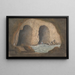 Vue des grottes de Syrini Baie de Naples - Isaac Weld — indrammet kunstværk på væggen