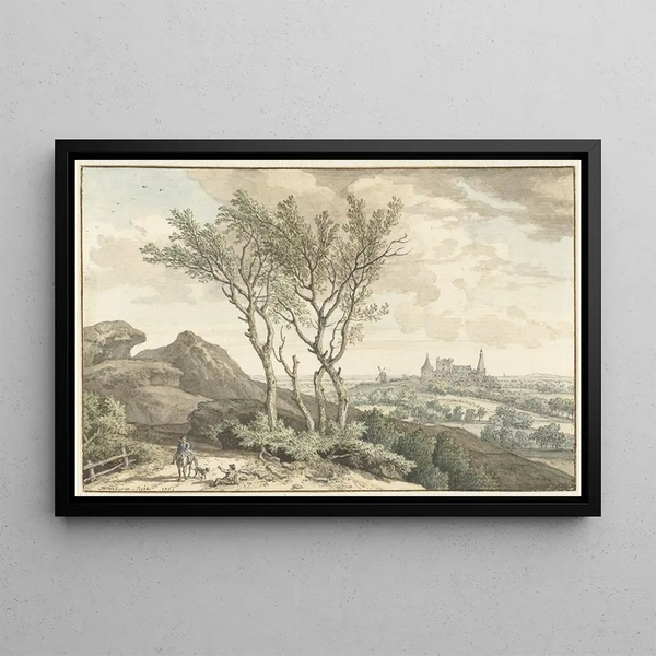 Isaac de Moucheron - Gezicht op het kasteel van Bentheim.webp