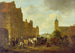 En markedsplads - Isaac van Ostade — visning af kunstværket