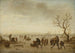Patineurs sur glace - Isaac van Ostade — visning af kunstværket