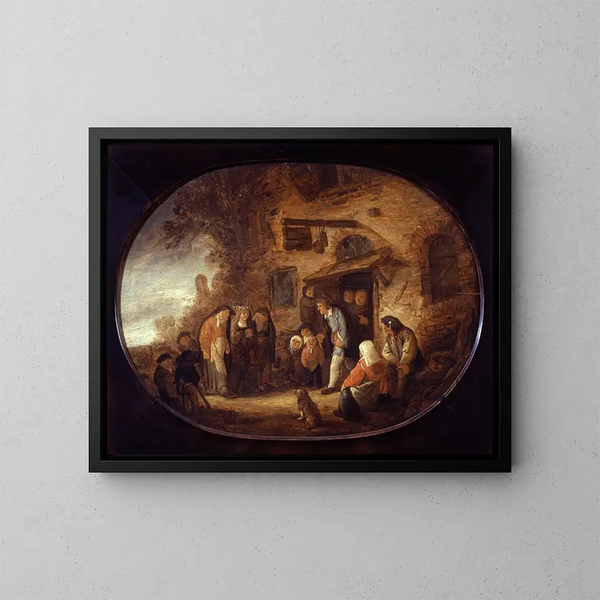 La mariée de mai - Isaac van Ostade — indrammet kunstværk på væggen