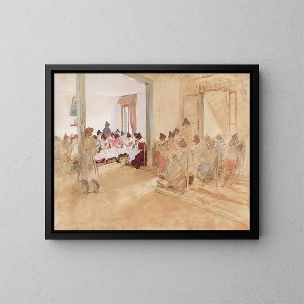 Couturières - Italico Brass — indrammet kunstværk på væggen