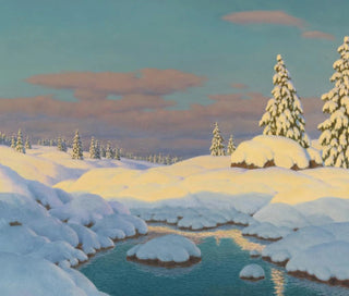 Vinterlandskab - Ivan Fedorovich Choultse — visning af kunstværket