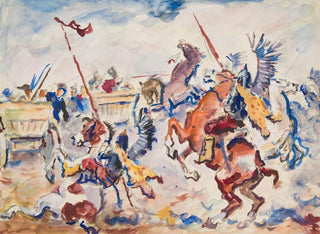 Hussards i kamp - Ivan Ivanec — visning af kunstværket