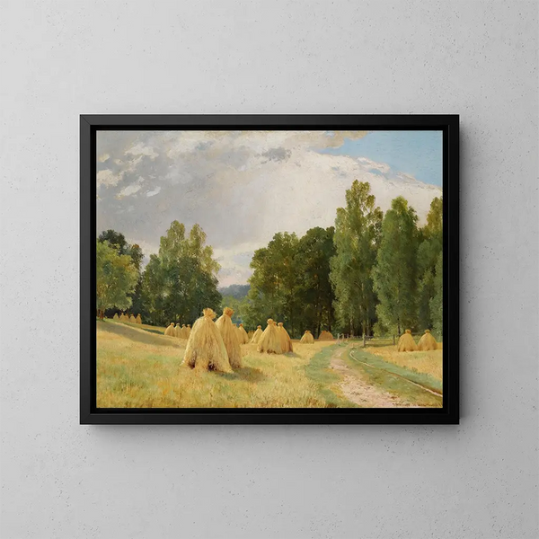 Meules à Préobrazhenskoe - Ivan Ivanovich Shishkin — indrammet kunstværk på væggen