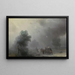 Carrosse dans une tempête - Ivan Konstantinovich Aivazovsky — indrammet kunstværk på væggen