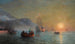 Farvel til Colomb før afrejse på sin rejse fra havnen i Palos i Spanien - Ivan Konstantinovich Aivazovsky — visning af kunstværket