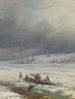 Ivan Konstantinovich Aivazovsky | Maleri af at fjerne en hest og en vogn fra isen — visning af kunstværket