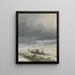 Ivan Konstantinovich Aivazovsky | Maleri af at fjerne en hest og en vogn fra isen — indrammet kunstværk på væggen