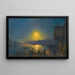 Månelys over Det Gyldne Horn - Ivan Konstantinovich Aivazovsky — indrammet kunstværk på væggen