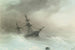 Skib i en stormfuld hav - Ivan Konstantinovich Aivazovsky — visning af kunstværket