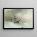 Skib i en stormfuld hav - Ivan Konstantinovich Aivazovsky — indrammet kunstværk på væggen