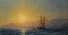 Solnedgang over havet - Ivan Konstantinovich Aivazovsky — visning af kunstværket