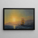 Solnedgang over havet - Ivan Konstantinovich Aivazovsky — indrammet kunstværk på væggen