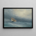 La tempête qui se lève - Ivan Konstantinovich Aivazovsky — indrammet kunstværk på væggen