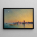 Venedig ved solnedgang - Ivan Konstantinovich Aivazovsky — indrammet kunstværk på væggen