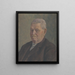 Portrait af J. Schmidt - Ivan Rabuzin — indrammet kunstværk på væggen