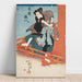 Reproduktion af maleriet af Iwai Hanshiro V i rollen som Shirai Gonpachi - Utagawa Kuniyoshi