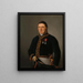 Portrait af generalinspektør A. F. Goudriaan - Izaak Schouman — indrammet kunstværk på væggen
