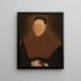 Portrait af en gammel dame - J. C. Robinson — indrammet kunstværk på væggen