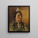 Indians of the Plains - J. W. Bradshaw — indrammet kunstværk på væggen
