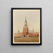 Spasskii vorot v kremle - J. Daziaro — indrammet kunstværk på væggen