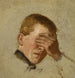 Dreng, der dækker øjnene - Jacek Malczewski — visning af kunstværket